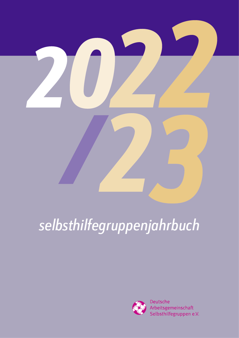 Titelbild des selbsthilfegruppenjahrbuchs 2022-23