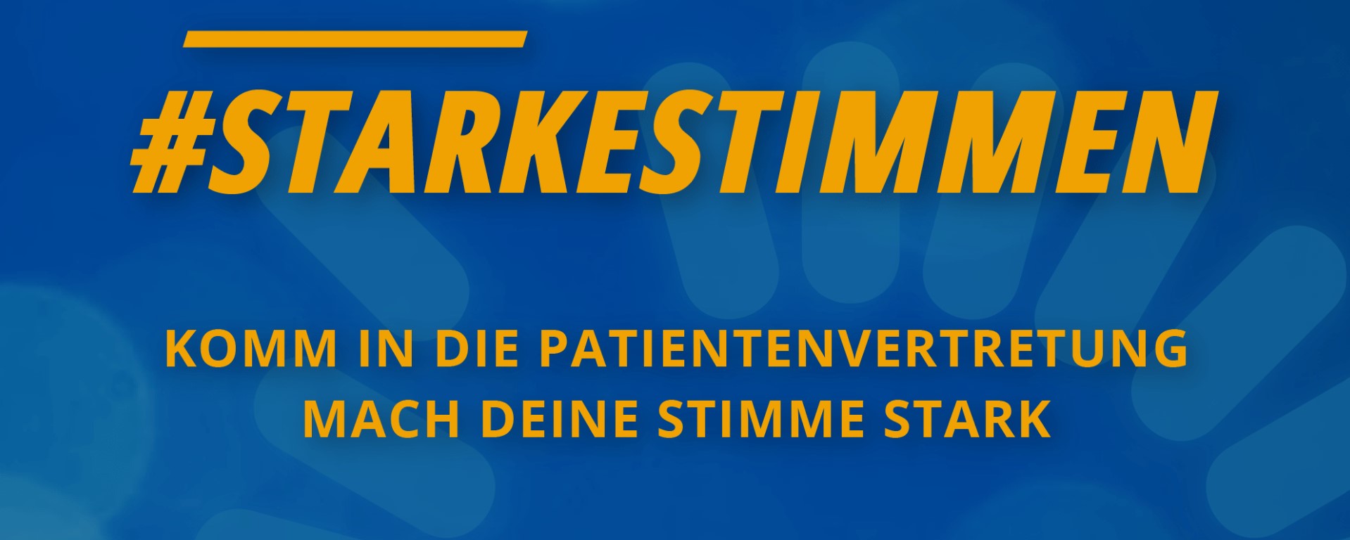 Banner #StarkeStimmen